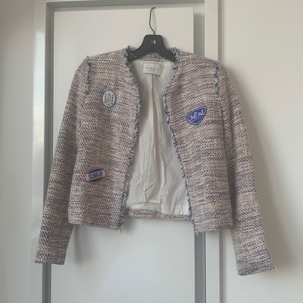 Sandro tweed blazer